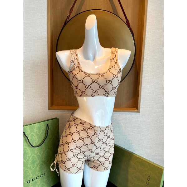 Gucci two-piece letter swimsuit
