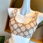 Gucci two-piece letter swimsuit