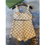 Gucci two-piece letter swimsuit
