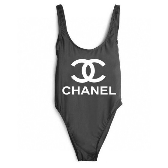 Chanel new black one-piece swimsuit