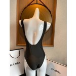 Chanel new black one-piece swimsuit