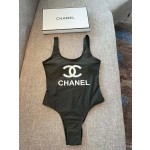 Chanel new black one-piece swimsuit