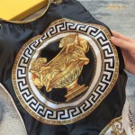 versace new court style lion dading print u-neck halter one piece swimming costume