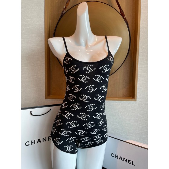 Chanel new imported knitted swimsuit