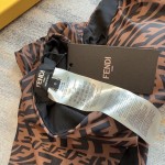 Fendi New F monogrammed metal ring one piece swimming costume