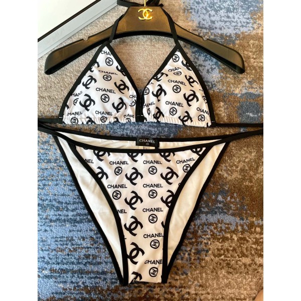 Chanel New Printed Bikini Swimsuit