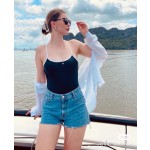 CHANEL One-piece swimming costume bikini