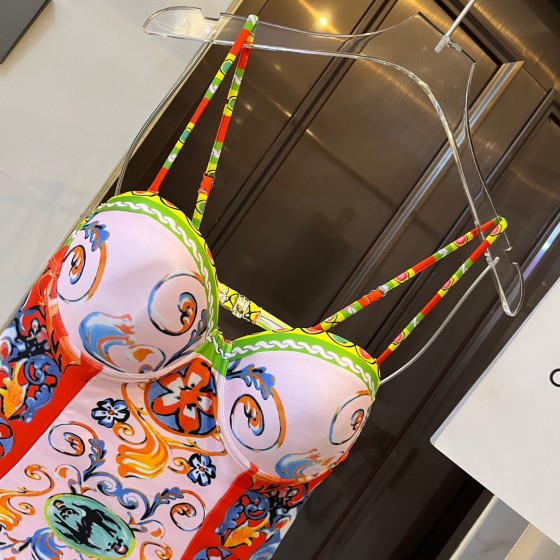 CHANEL One-piece swimming costume bikini