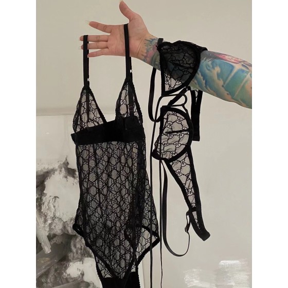 Gucci new mesh swimsuit