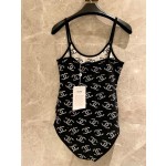 Chanel new imported knitted swimsuit