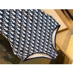 Dior long-sleeved one-piece swimsuit with sun protection