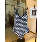 Dior long-sleeved one-piece swimsuit with sun protection