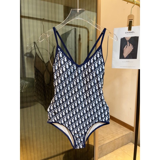 Dior long-sleeved one-piece swimsuit with sun protection