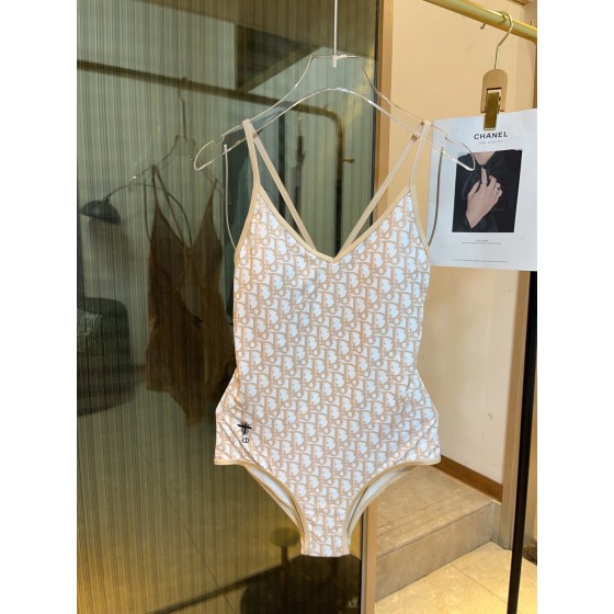 Dior long-sleeved one-piece swimsuit with sun protection