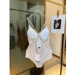 Dior long-sleeved one-piece swimsuit with sun protection