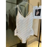 Dior long-sleeved one-piece swimsuit with sun protection