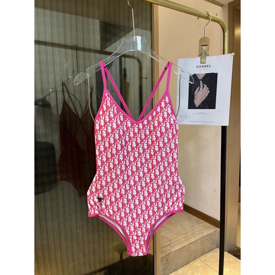 Dior long-sleeved one-piece swimsuit with sun protection