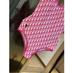 Dior long-sleeved one-piece swimsuit with sun protection