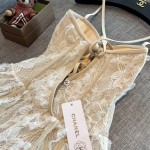 Chanel new sexy fairy lace one-piece boxer skirt