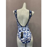 DG new print one-piece swimsuit