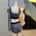 Burberry printed high stretch fitness yoga wear tracksuit