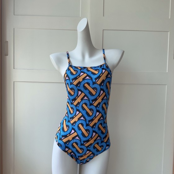 Burberry Exclusive TB Logo Print Swimsuit
