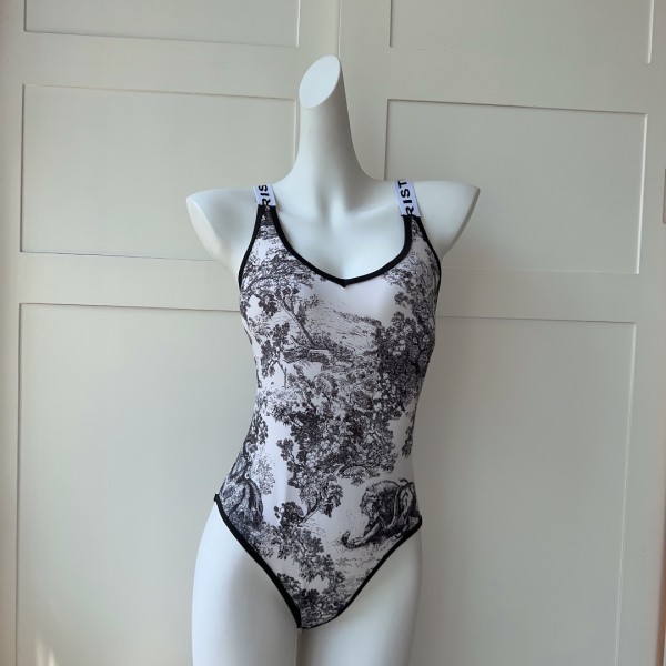dior zoo series swimsuit
