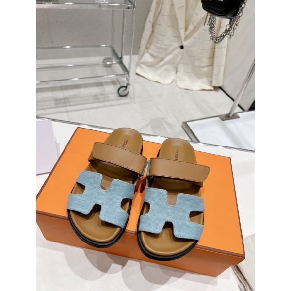 Hermes spring and summer sandals series couple models classic models