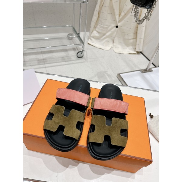 Hermes spring and summer sandals series couple models classic models