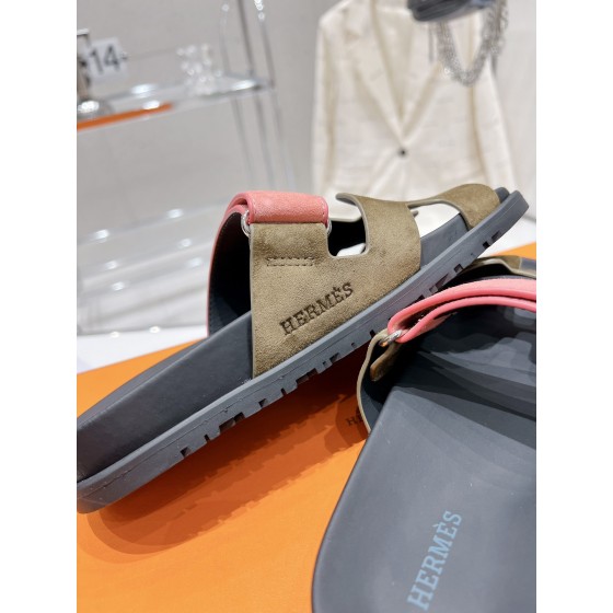 Hermes spring and summer sandals series couple models classic models