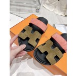 Hermes spring and summer sandals series couple models classic models