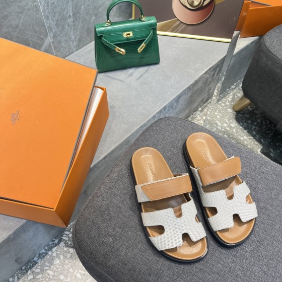 Hermes spring and summer sandals series couple models classic models