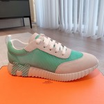 Hermes couple style lace-up color matching casual sneakers small white shoes