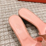 Hermes Oasis diamond face slippers series