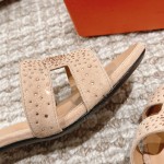 Hermes Oasis diamond face slippers series