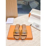 Hermes pure steel kelly lock slippers
