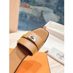 Hermes pure steel kelly lock slippers