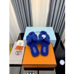 Hermes Autumn and Winter Flat Fur Drags