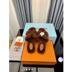 Hermes Autumn and Winter Flat Fur Drags