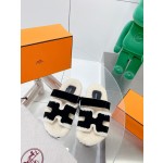 Hermes teddy fur uncle shoes