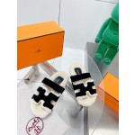 Hermes teddy fur uncle shoes