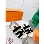 Hermes teddy fur uncle shoes