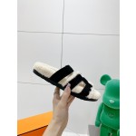 Hermes teddy fur uncle shoes