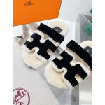 Hermes teddy fur uncle shoes