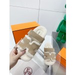 Hermes teddy fur uncle shoes