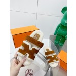 Hermes teddy fur uncle shoes