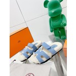 Hermes teddy fur uncle shoes