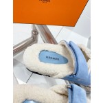 Hermes teddy fur uncle shoes