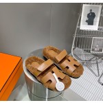 Hermes teddy fur uncle shoes