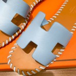 Hermes new woven slippers